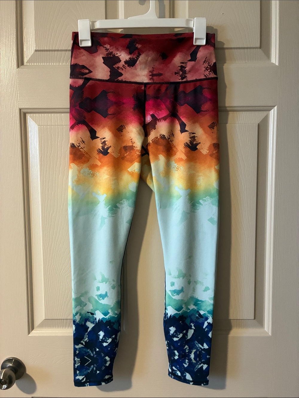 Fabletics High Waisted Rainbow Ombre Active Leggings